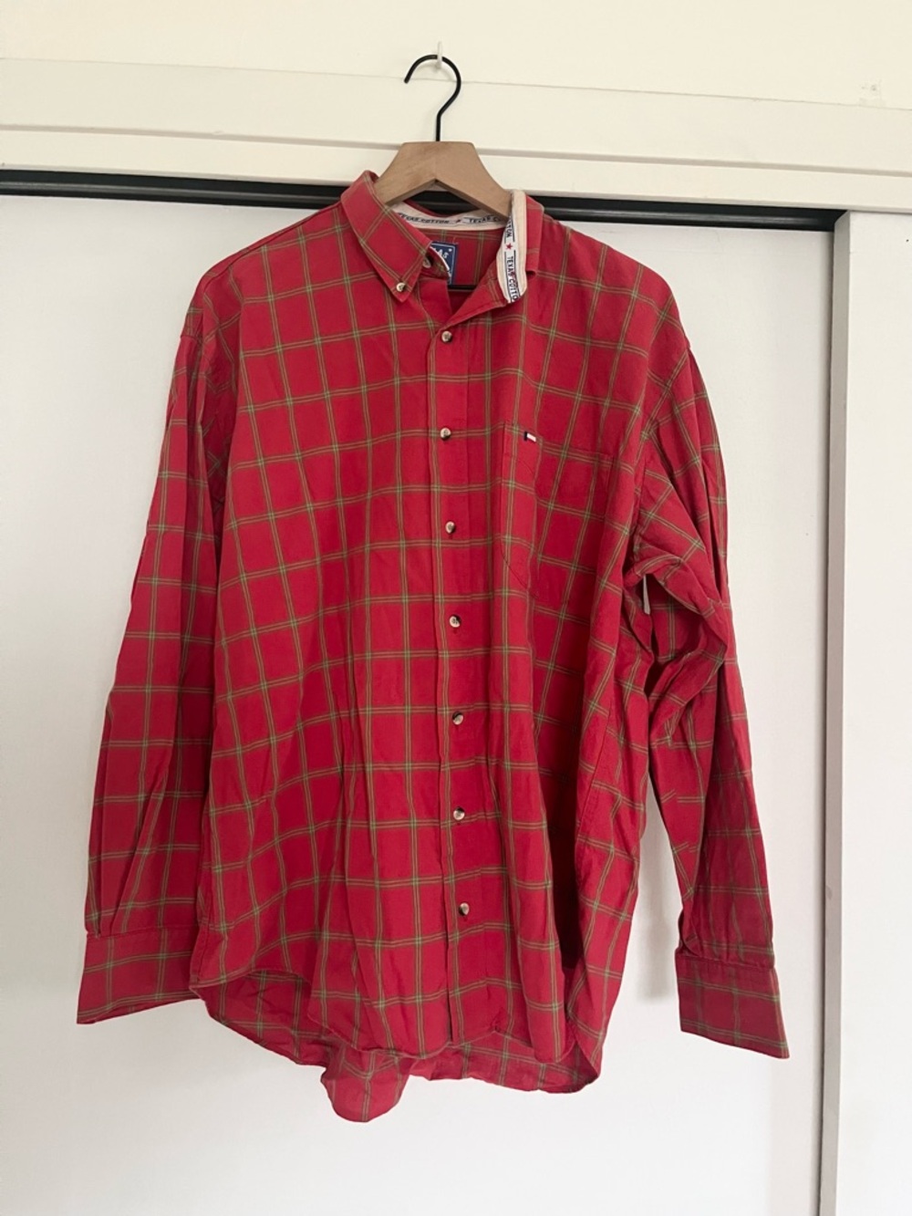 VTG Texas Cotton Plaid Button Down Shirt